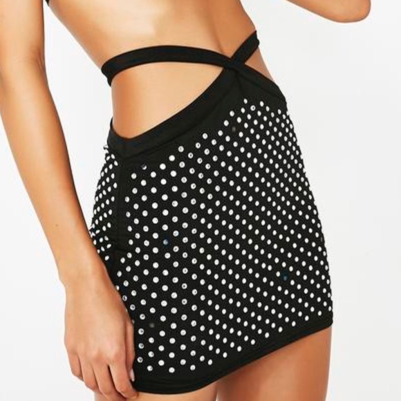 DIAMOND MINI SKIRT - Picture 4 of 5